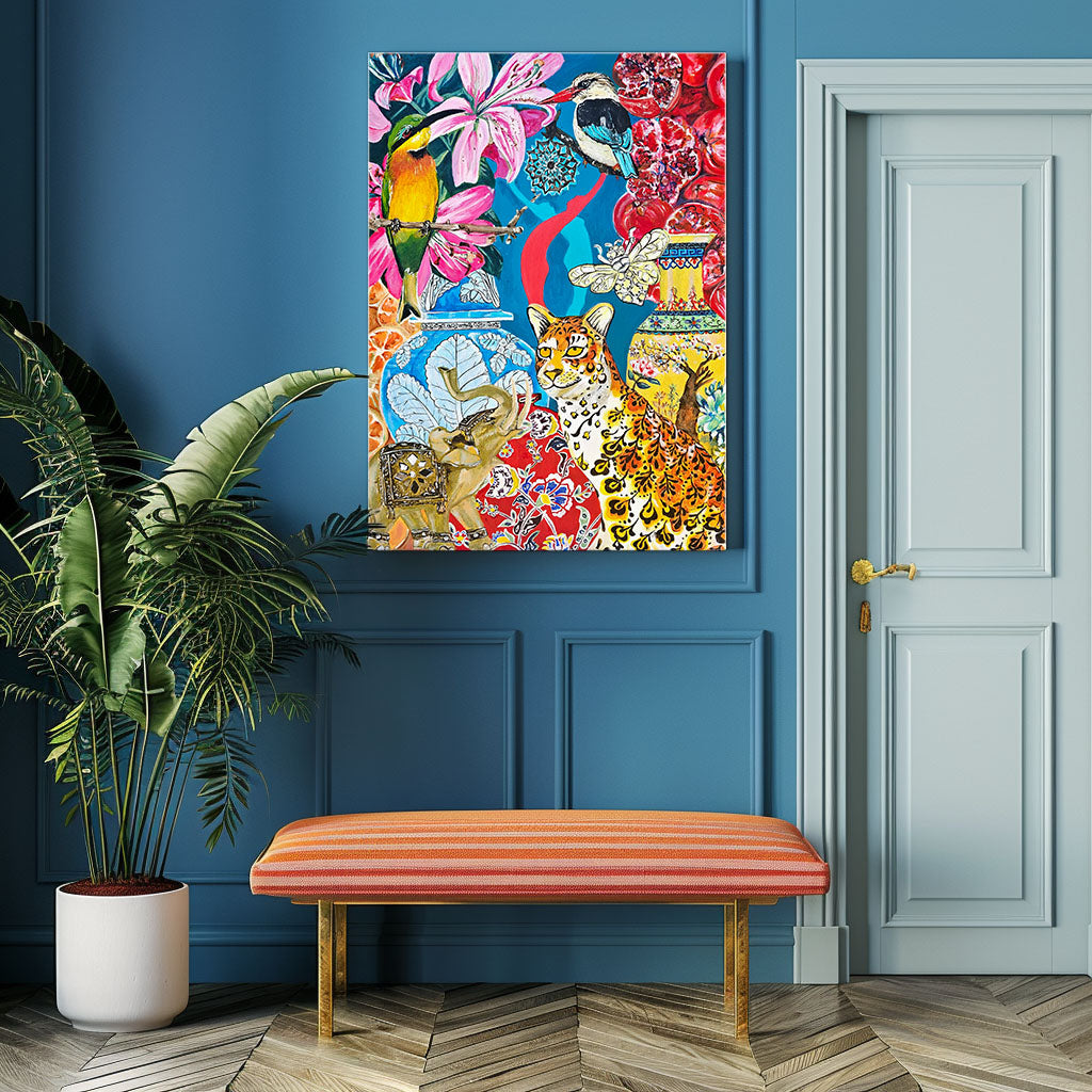 Cat And The King - Canvas Print