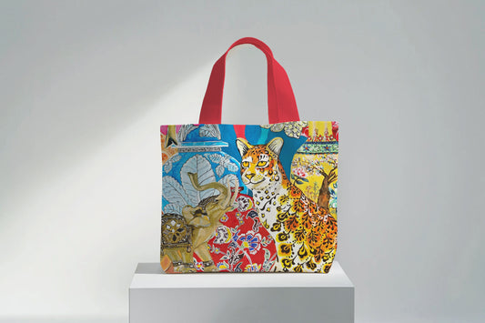 Cat And The King - Velvet Tote Bag