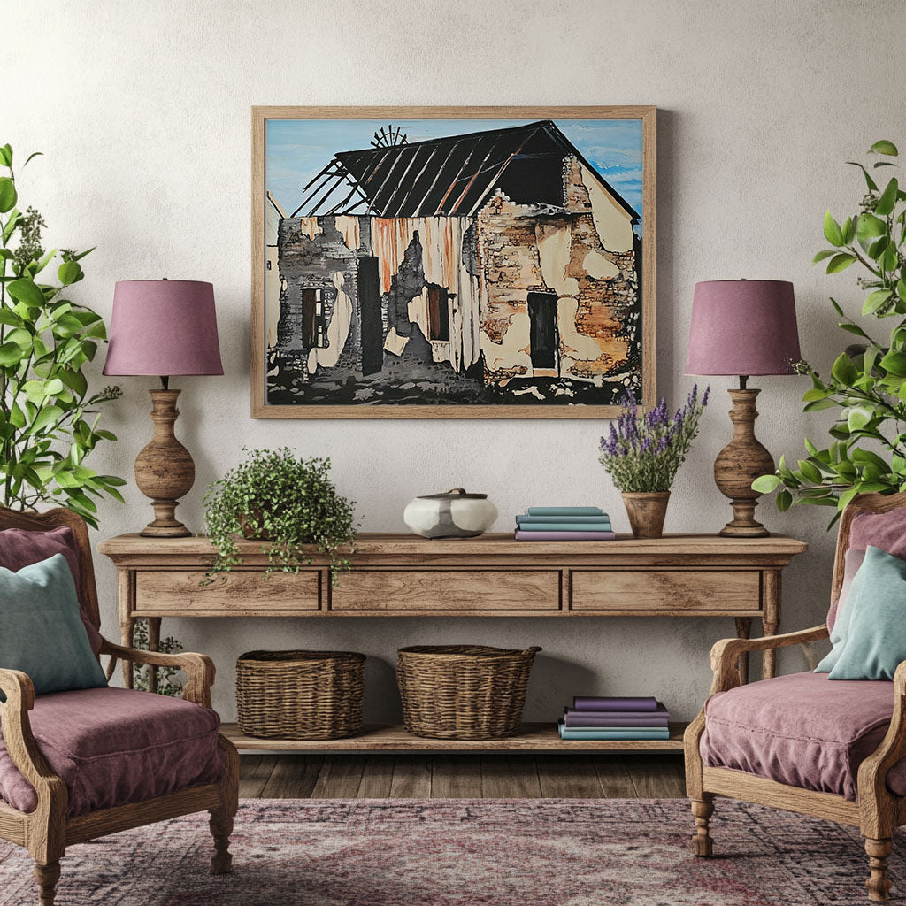 Ruined Karoo - Canvas Print