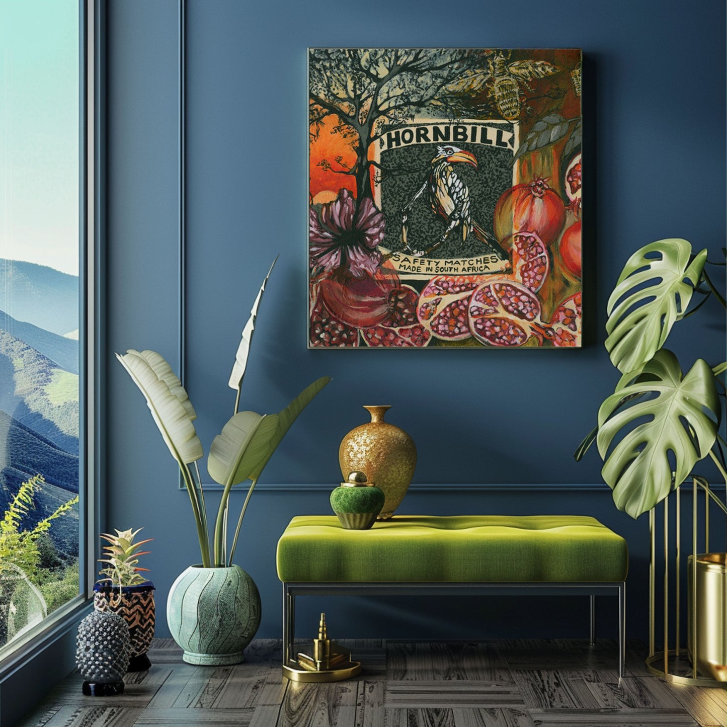 Safety Matches Hornbill - Canvas Print