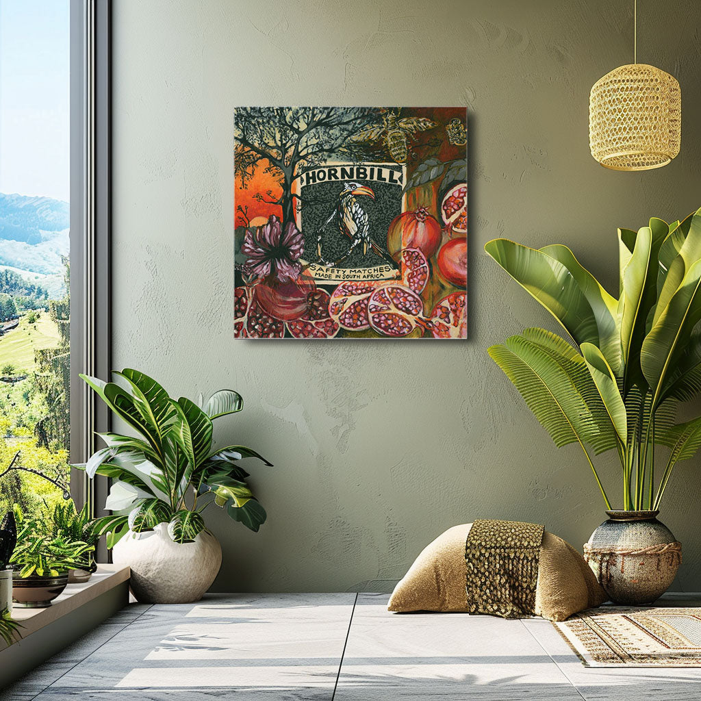Safety Matches Hornbill - Canvas Print